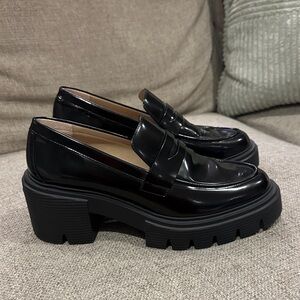 STUART WEITZMAN 7.5 us 38 EU Black Chunky Loafers for Women